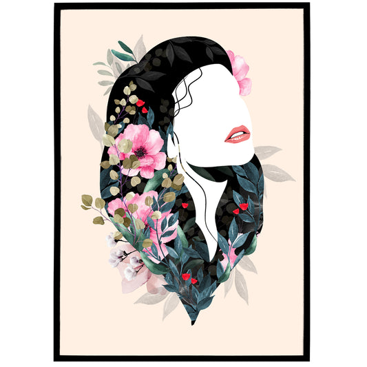 Bouquet Woman Poster