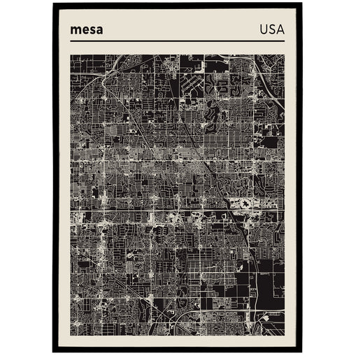 Mesa, USA - City Map Poster