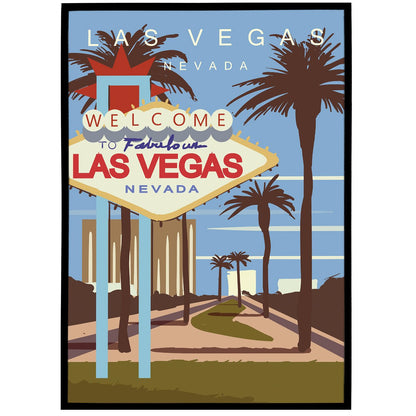 Las Vegas Retro Poster