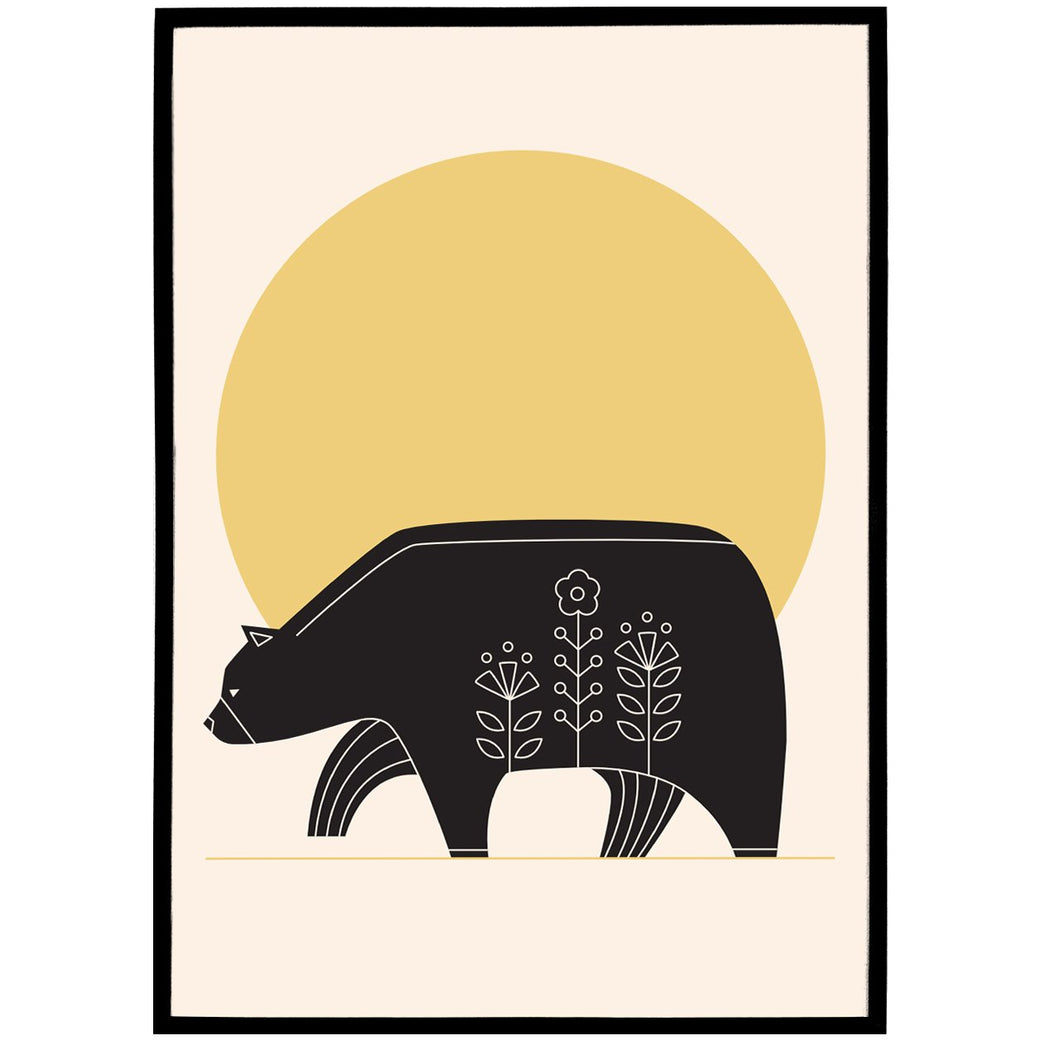 Scandinavian Bear Poster