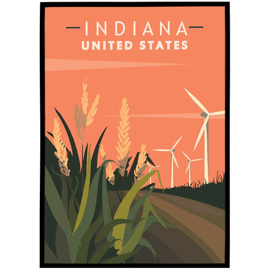 Indiana Travel Poster