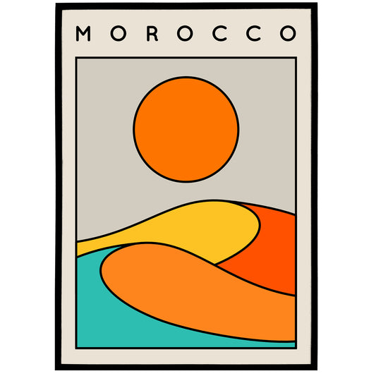 Morocco Travel Poster