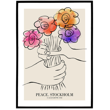 Pablo Picasso, Bouquet of Peace, 1958 Poster