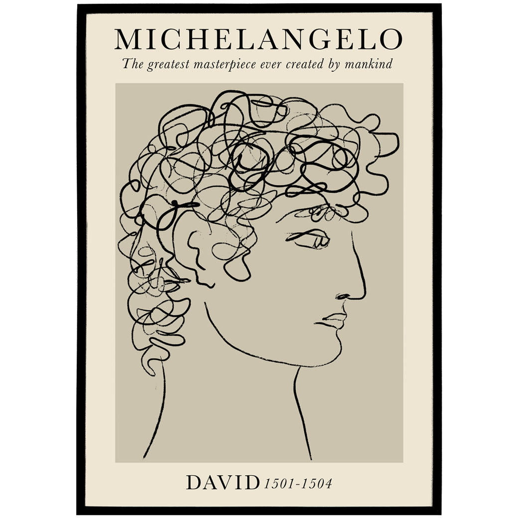 Michelangelo Drawing Poster