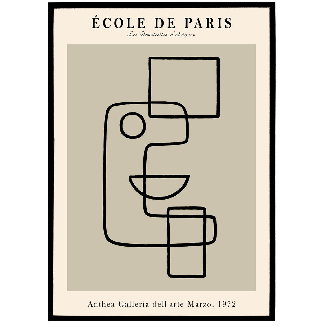 Cubism Exhibition Poster Print