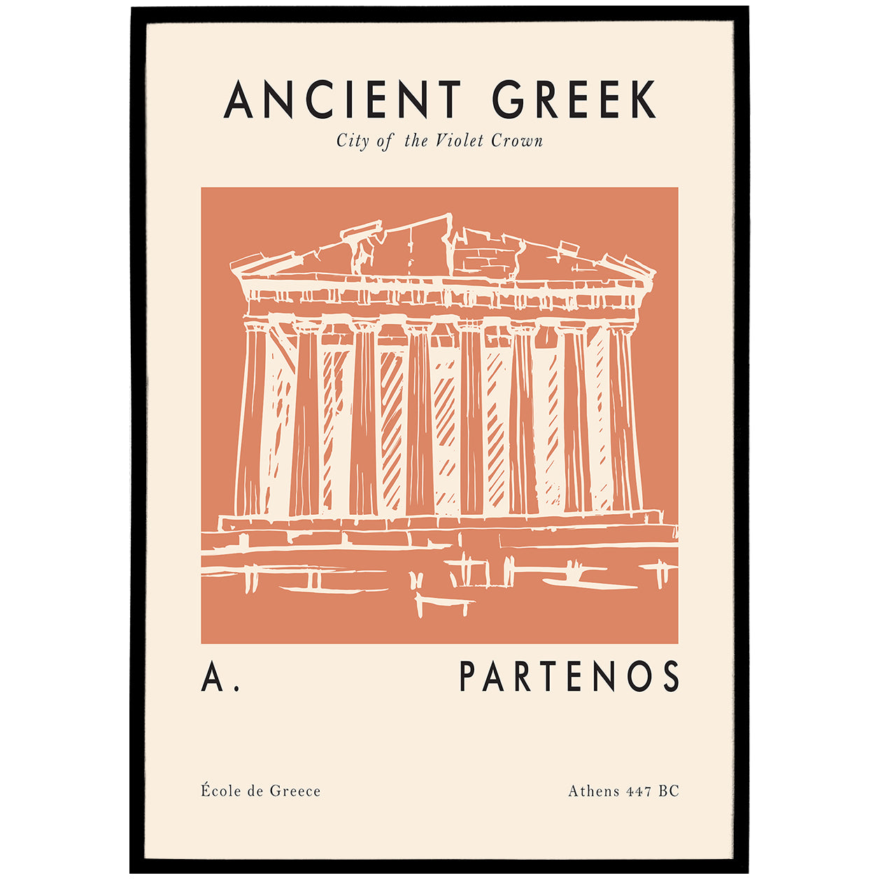 A. Partenos Greek Print
