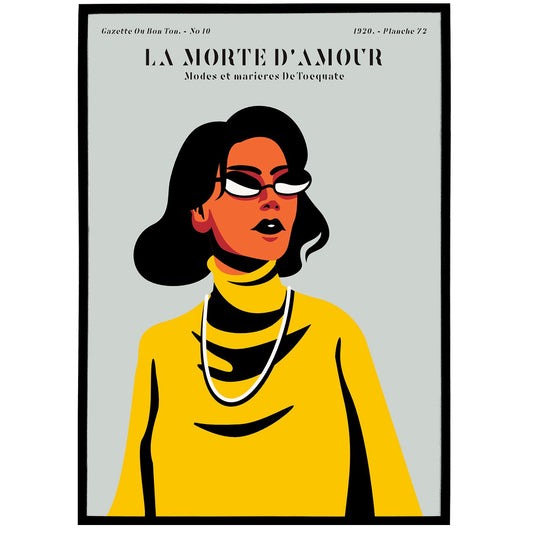 French Fashion Magazine Poster