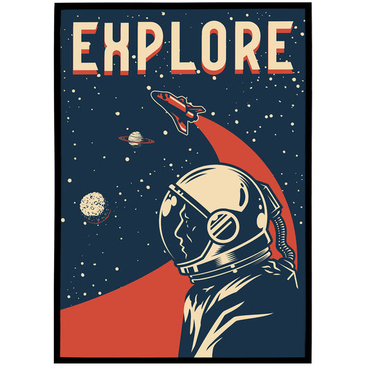 Explore - Space Travel Poster