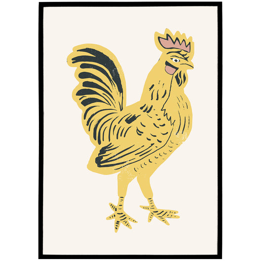 Golden rooster poster