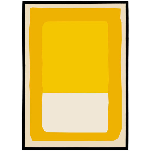 Yellow Minimalist Abstract Art Poster - HypeSheriff Europe