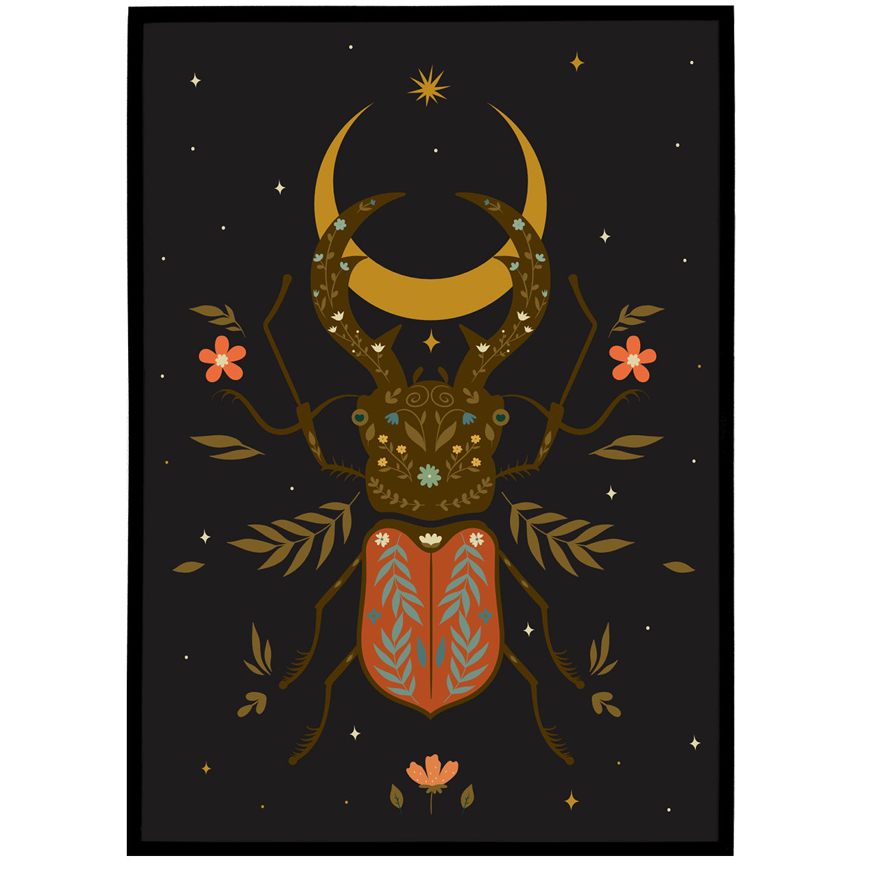Bohemian Beetle Poster