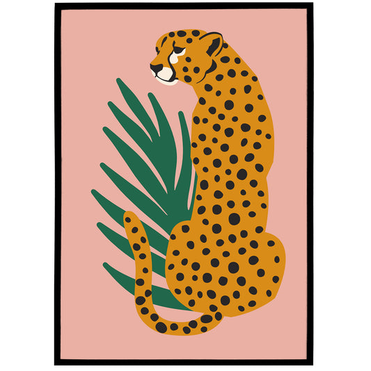 Cheetah Illustration Art Print