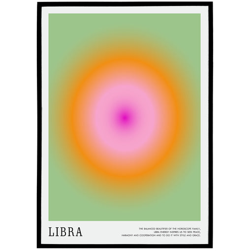 Libra Zodiac Sign Poster