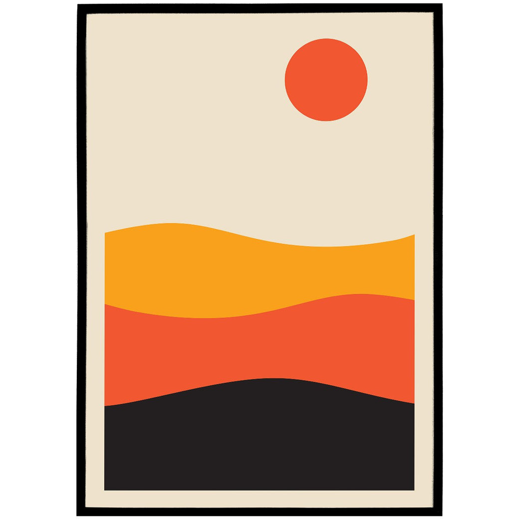 Minimalist Sunset Art Print