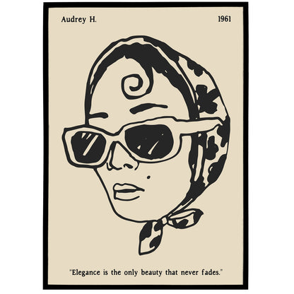 Audrey Hepburn Quotes Poster