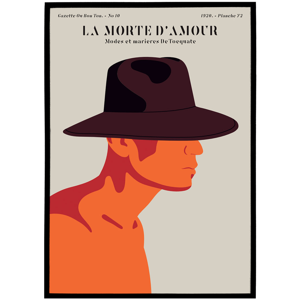 French Fashion Magazine Cover Poster