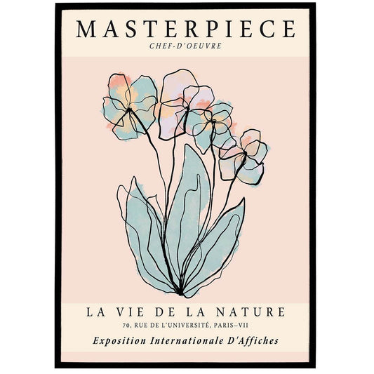 Floral Drawing Art Print - HypeSheriff Europe