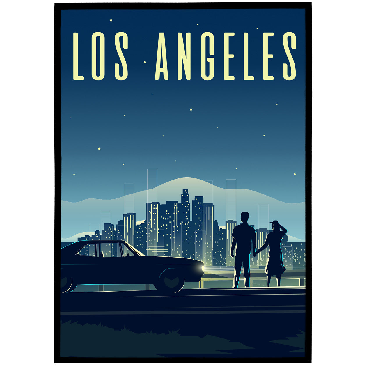 LOS ANGELES - minimalist travel poster