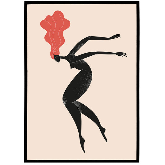 Woman Silhouette Art Print