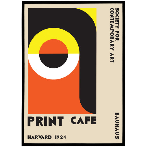 Harvard Bauhaus Exhibition Vintage Poster