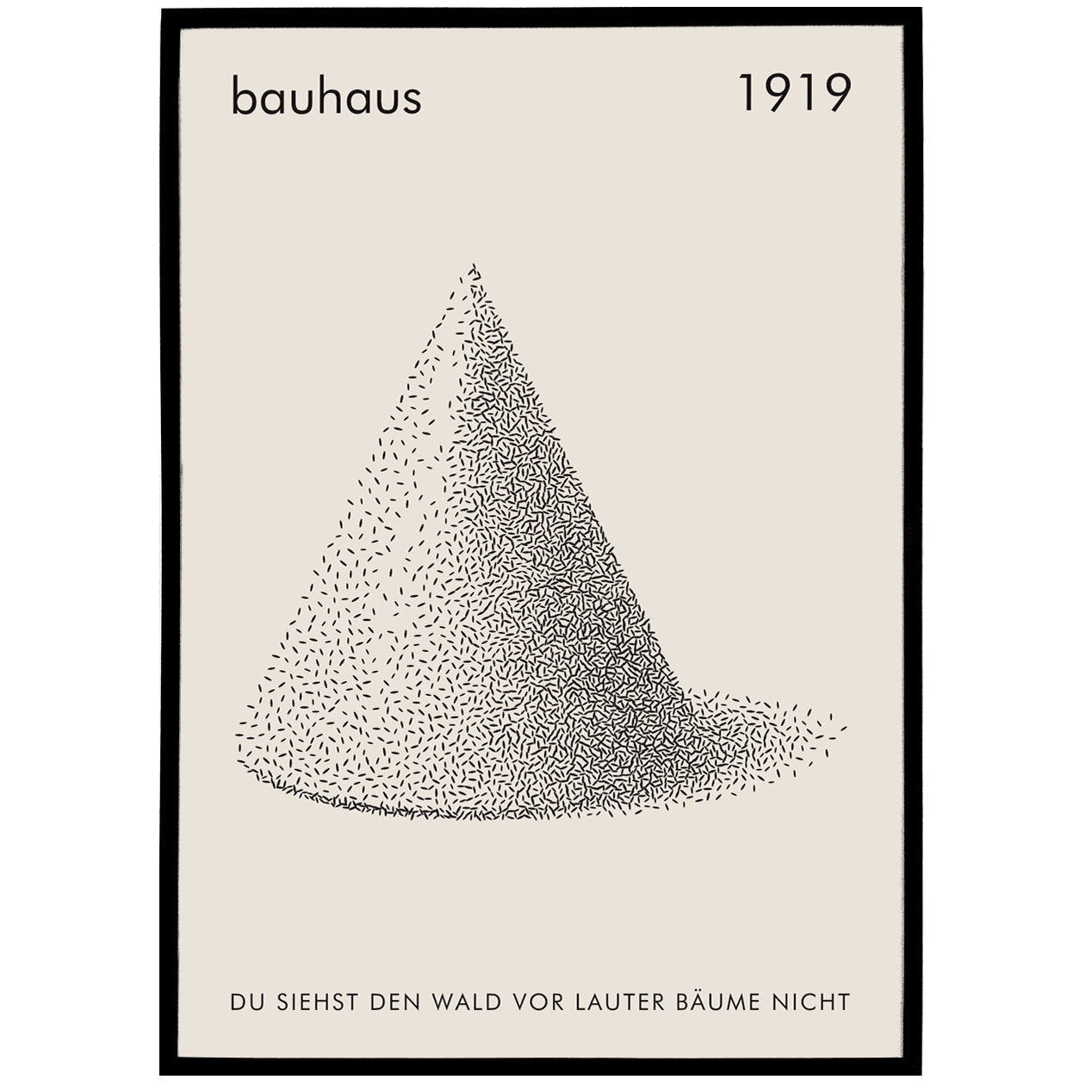 Minimal Black and White Bauhaus Poster