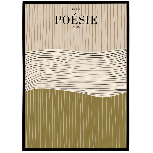 Paris Poésie Club Classic Poster