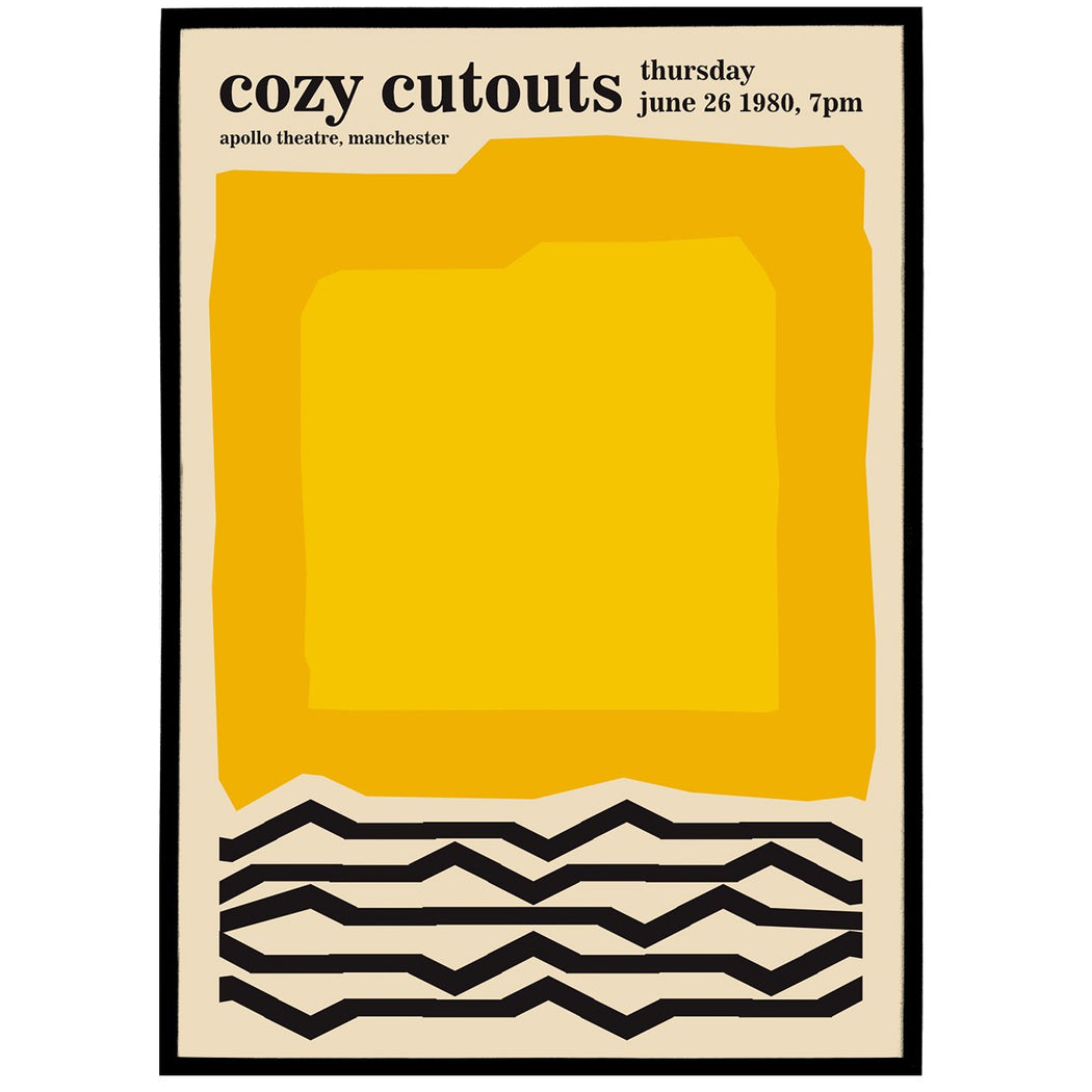 Cozy Cutouts Exhibition Poster 1980