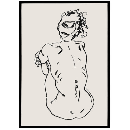 Egon Schiele Lonely Poster
