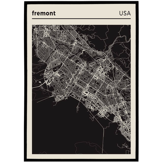 Fremont Map Poster - HypeSheriff Europe