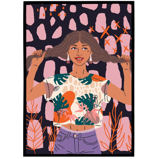 Girly Illustration Poster - HypeSheriff Europe