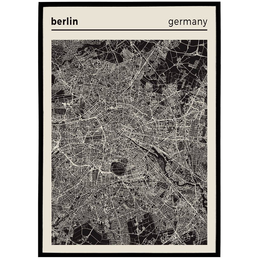 Berlin, Germany Map Poster - HypeSheriff Europe