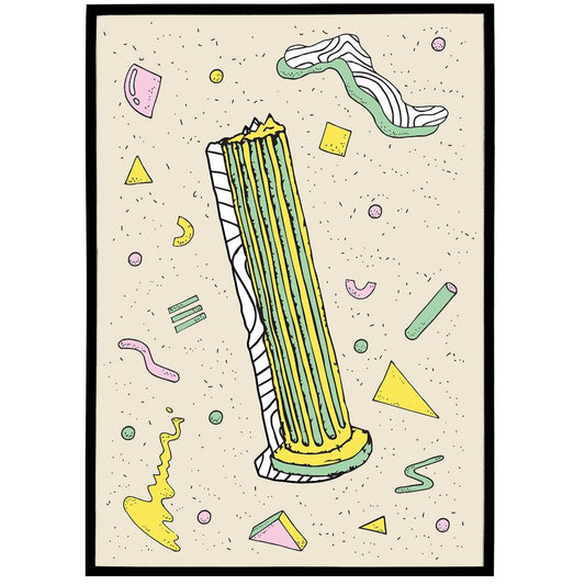 80s Inspired Architecture Poster - HypeSheriff Europe