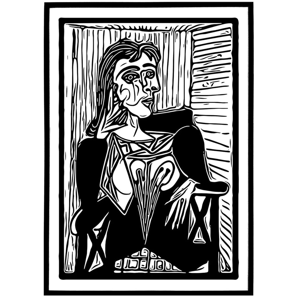 Piccasso Woman Poster Black And White Art Print HypeSheriff Europe piccasso-woman-poster-black-and-white-art-print-hypesheriff-europe