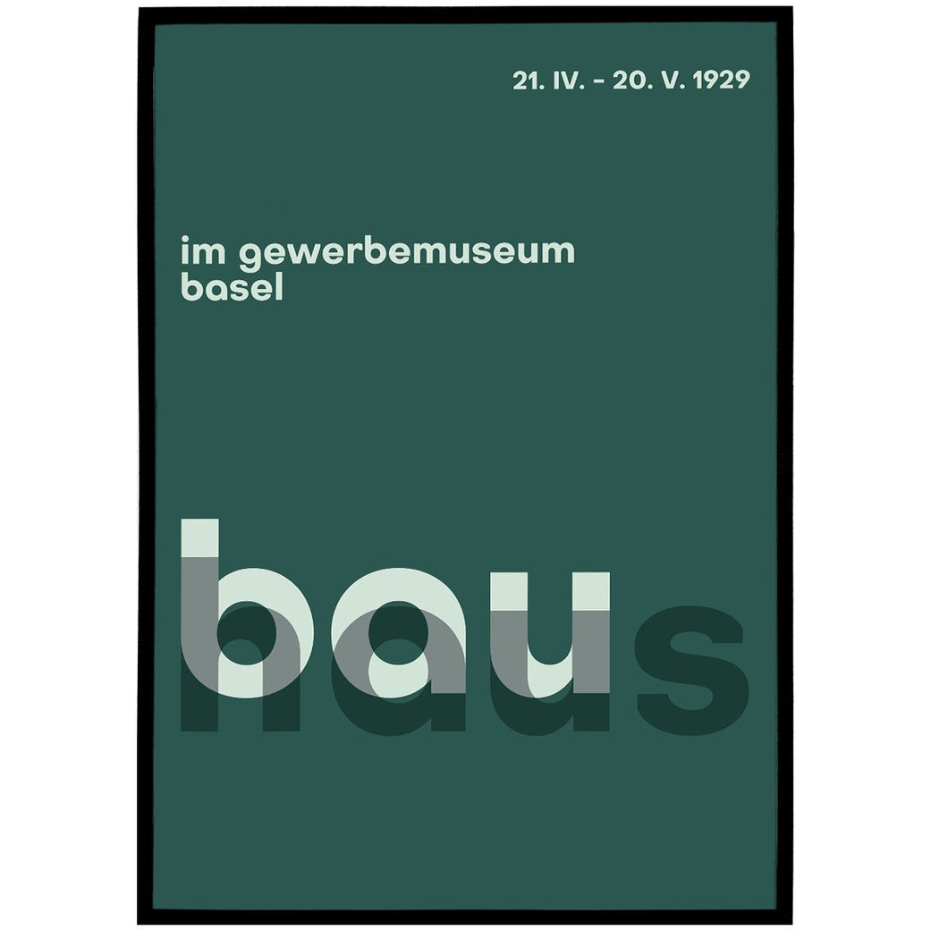 Typographic Bauhaus Poster - Shop posters, Art prints, Laptop Sleeves, Phone case and more Online!