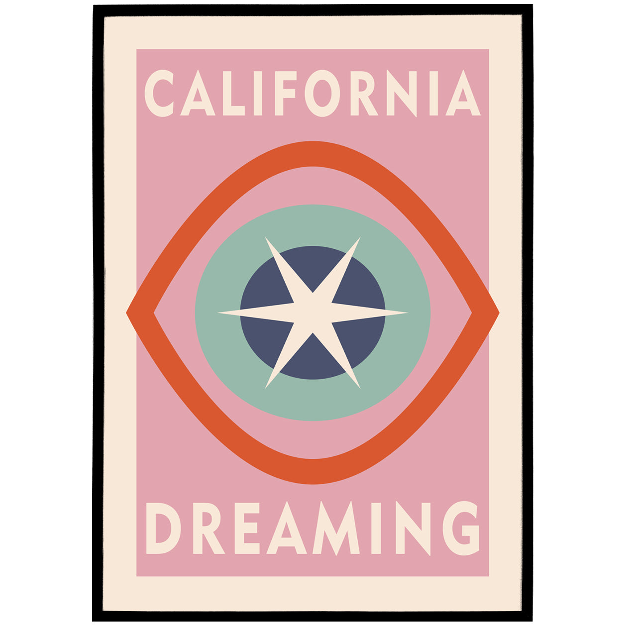 Pink California Dreaming Poster