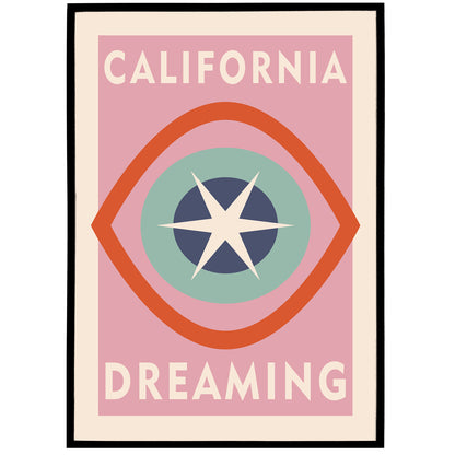 Pink California Dreaming Poster