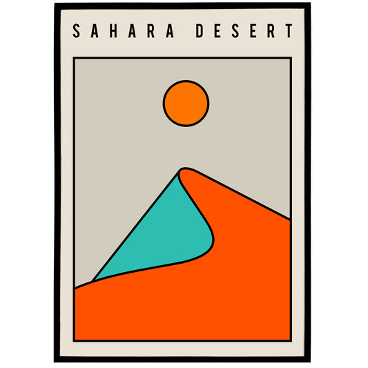 Sahara Desert Minimalist Poster