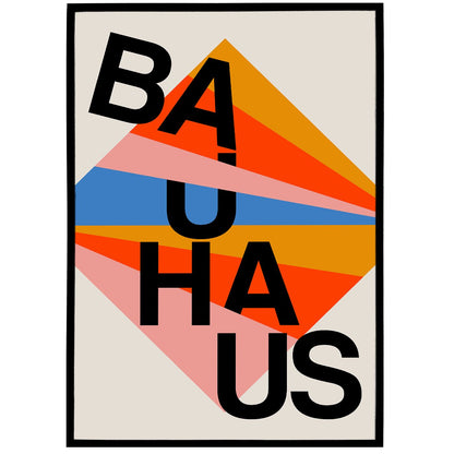 Bauhaus Text Poster