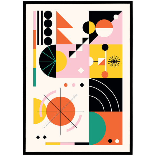 Abstract Geometric Shapes Poster