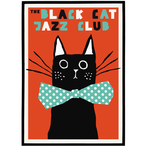 Retro Jazz Posters - The Black Cat