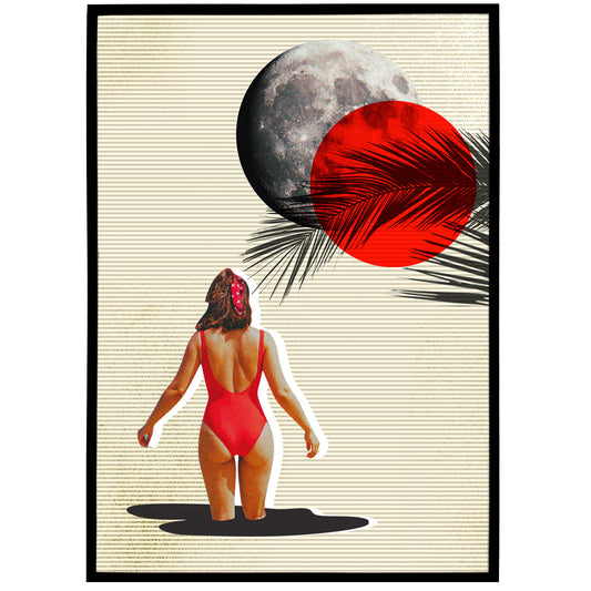 Summer Collage - framed or unframed poster