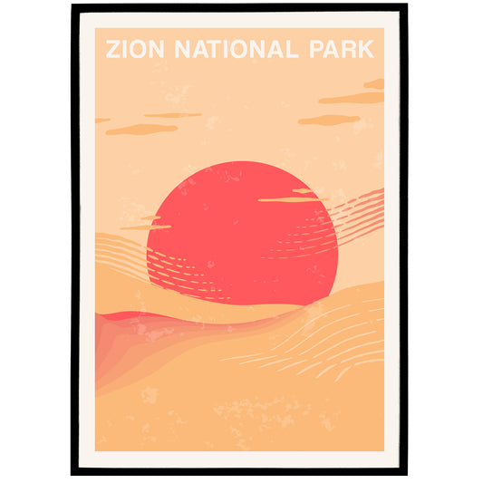 Zion National Park Poster