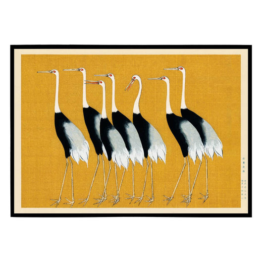 Seven Birds - Kōrin Ogata Poster - HypeSheriff Europe