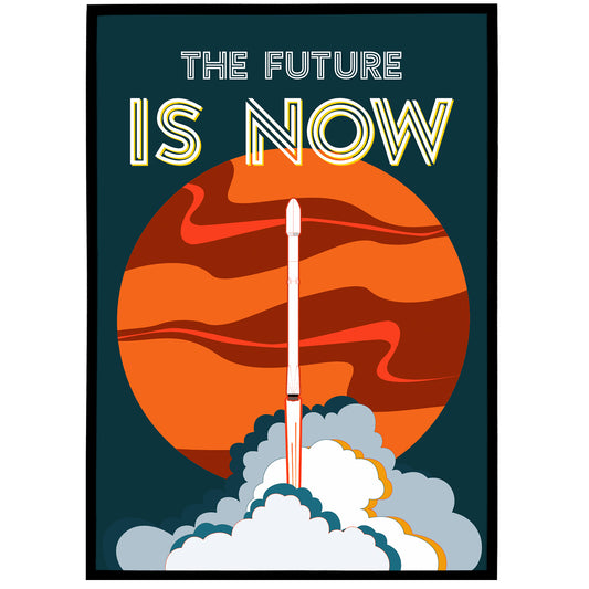 Falcon Rocket Poster - THE FUTURE IS NOW