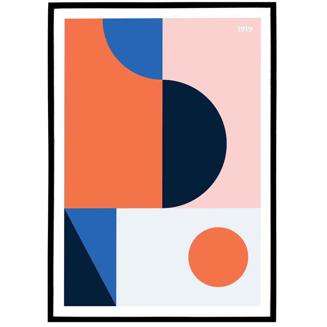 Colorful Bauhaus Poster
