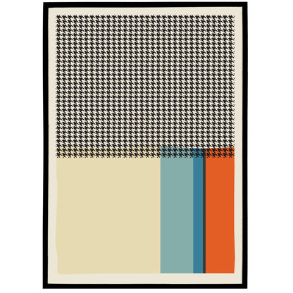 Abstract Mid Century Print