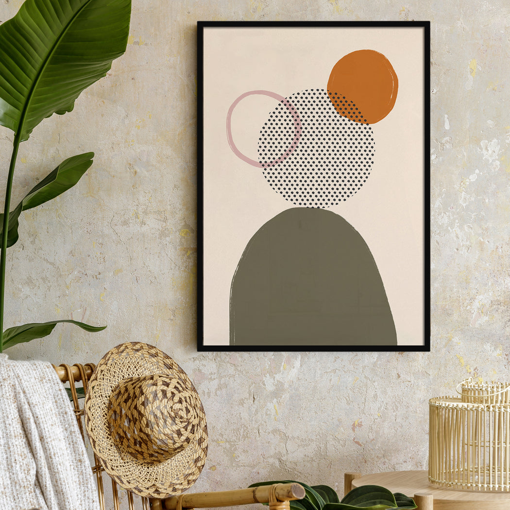 Earth Colors Abstract Print