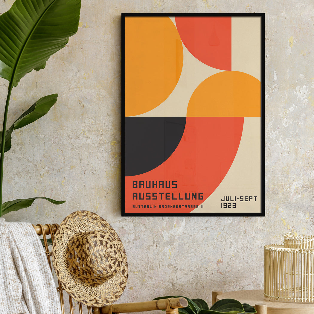 Bauhaus Posters with abstract shapes
