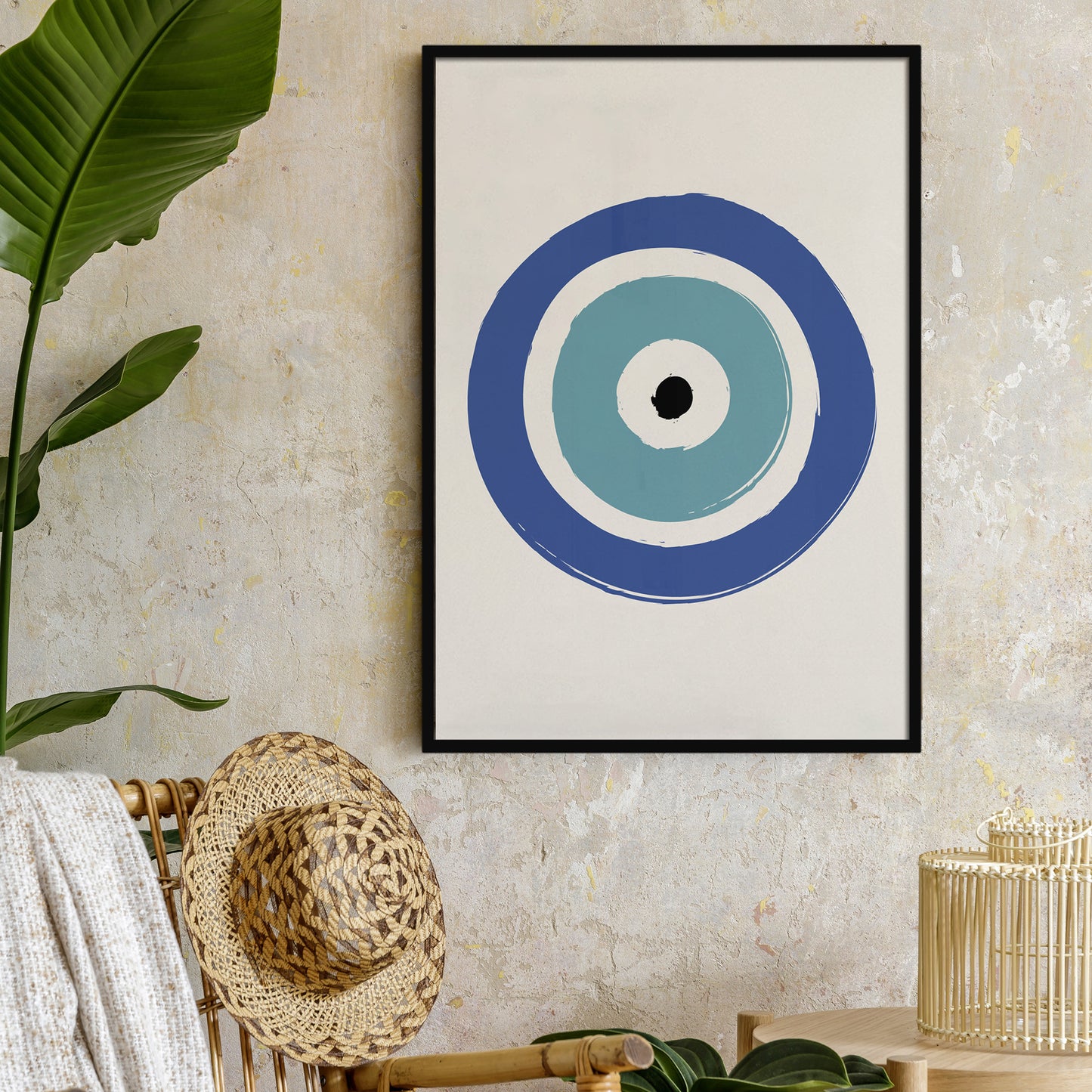 Greek Evil Eye Symbol Art Print