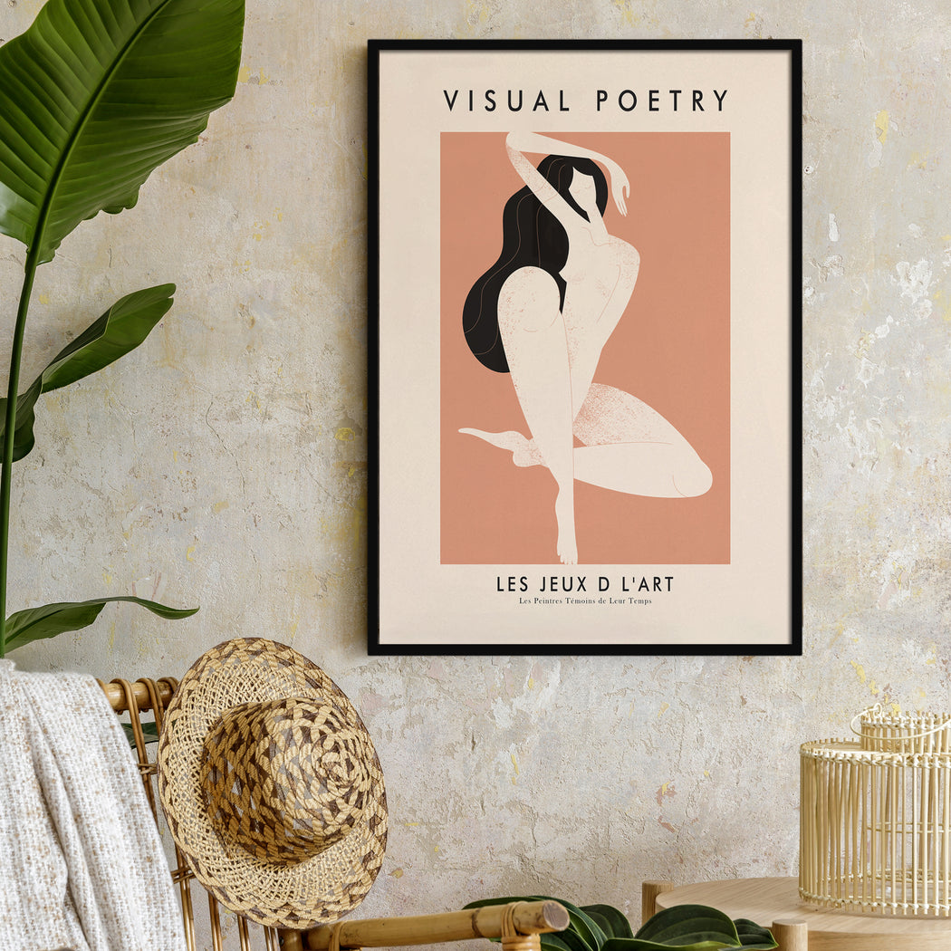 Visual Poetry Woman Poster
